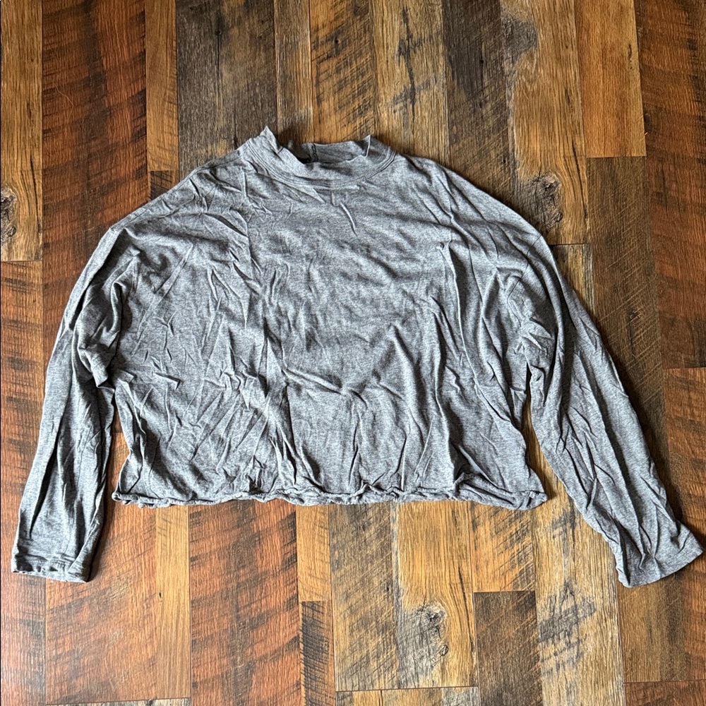 Aerie Heather Gray Long Sleeve Tee